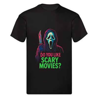 Kinder T-Shirt Scream inspiriert schwarz Grafik Tee Jungen Mädchen Alter 3-13