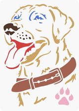Labrador Dog Stencil 11.7X8.3 Inch Labrador Retriever Dog Stencil