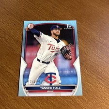 2023 Bowman Draft Sky Blue 1st Tanner Hall /499 Twins #BD-174