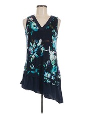 Simply Vera Vera Wang Women Blue Casual Dress M