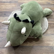 Pillowfort Green Dinosaur Weighted Plush Sensory Stuffed Animal 24”