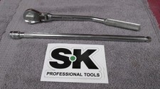 S-k Tools Usa 38 Dr. Bent Handle Flex Head Ratchet 3770 12 Extention 45168
