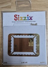 SIZZIX SIMPLE IMPRESSIONS EMBOSSING FOLDER. PICTURE FRAME 1. 38-9560