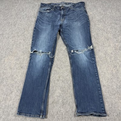 Mossimo Supply Co. Straight Leg Jeans Men's Size 38x32 (Actual Fit 36x30.5) Blue