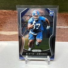 Panini 2019 Prizm Dexter Lawrence Rookie #381 New York Giants Football Card. rookie card picture