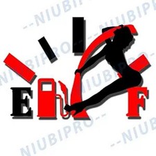 High Gas Consumption Funny Car Sticker Decal, Reflective Vinyl for Fuel Gauge Em