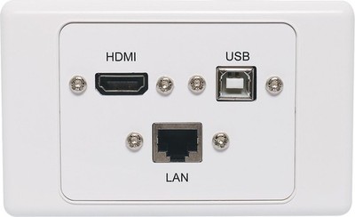 Dynalink RJ45 Cat6, USB Type B & HDMI Fly Lead Wallplate