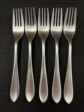 Robert Welch Meridian Salad Forks Set Of 5, 18/10 Flatware 7 1/4”