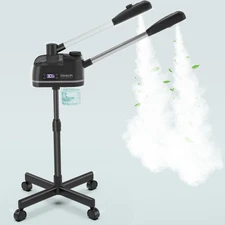 TASALON 2 in 1 Professional Facial Steamer on Wheels -with Ozone and Hot & Co...