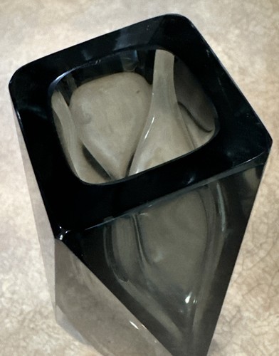 Flavio Poli Murano Vase Smoky Grey - Picture 3 of 4