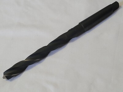 Pratt & Whitney 41/64'' x 9'' Tapered Shank Drill Bit MT2 High Speed Steel 118°