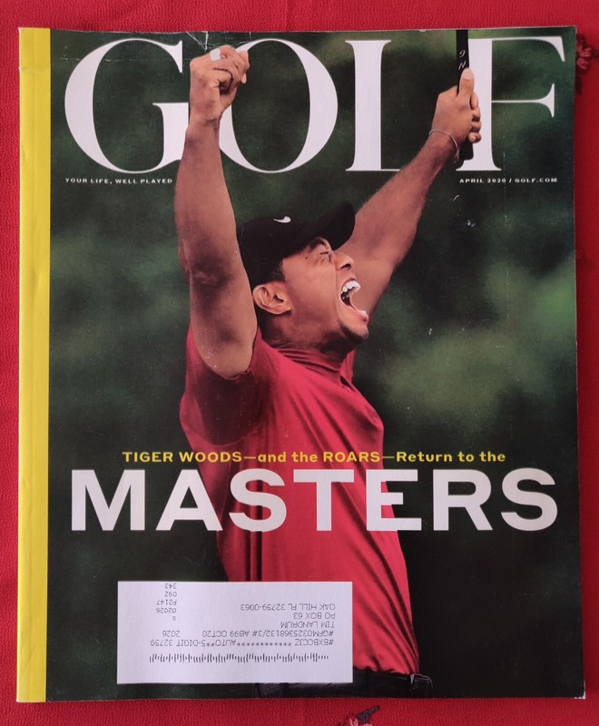 GOLF Magazine April 2020 Tiger Woods Return to the Masters Cover PGA Golf