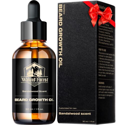 Beard Oil - Beard Oil for Men Thicker Beard with Vitamin E, Rosemary Castor oil
