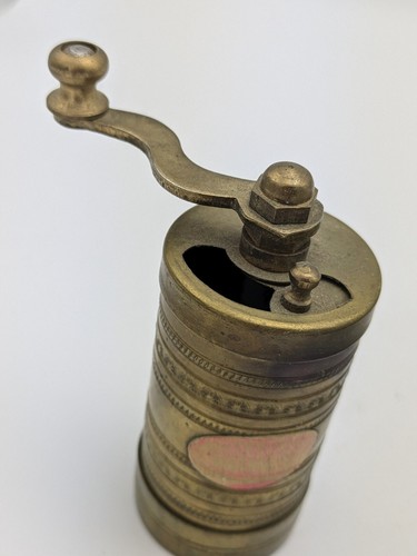 Vintage Brass Kantarcilar Gourmet Pepper & Coffee Mill Spice Grinder Set Of 3 - Picture 15 of 21