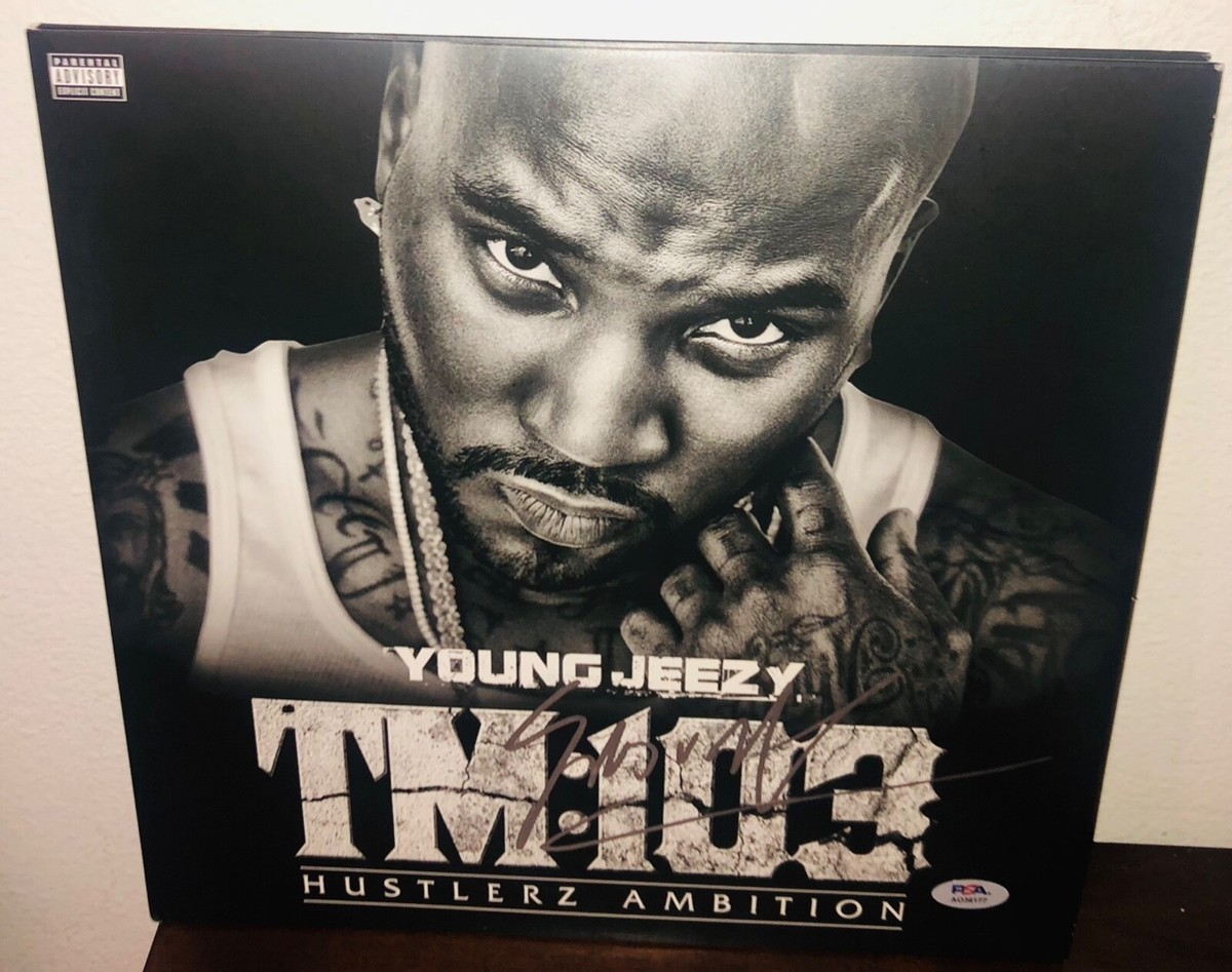 Young Jeezy TM 103 Hustlerz Ambition Signed Vinyl Record LP Album