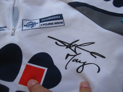 Maillot Cycliste FDJ Gitane 2001 – Sérigraphié Marc MADIOT – Taille L (occasion, Homme)