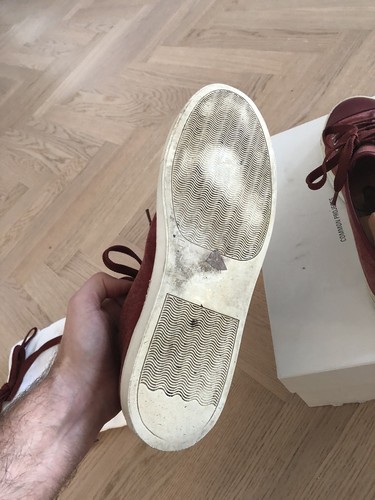 COMMON PROJECTS TOURNAMENT 43 Rot Canvas leder Achilles - Bild 5 von 6
