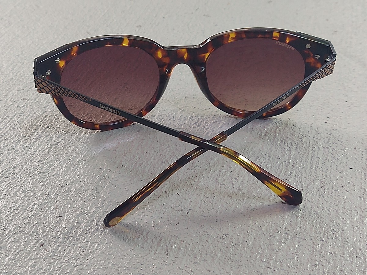 NWOB Balmain Cat Eye Sunglasses Tortoise Brown Gradient Lenses Women\'s Designer Balmain Brown Sunglasses for Women for sale | eBay main image 3