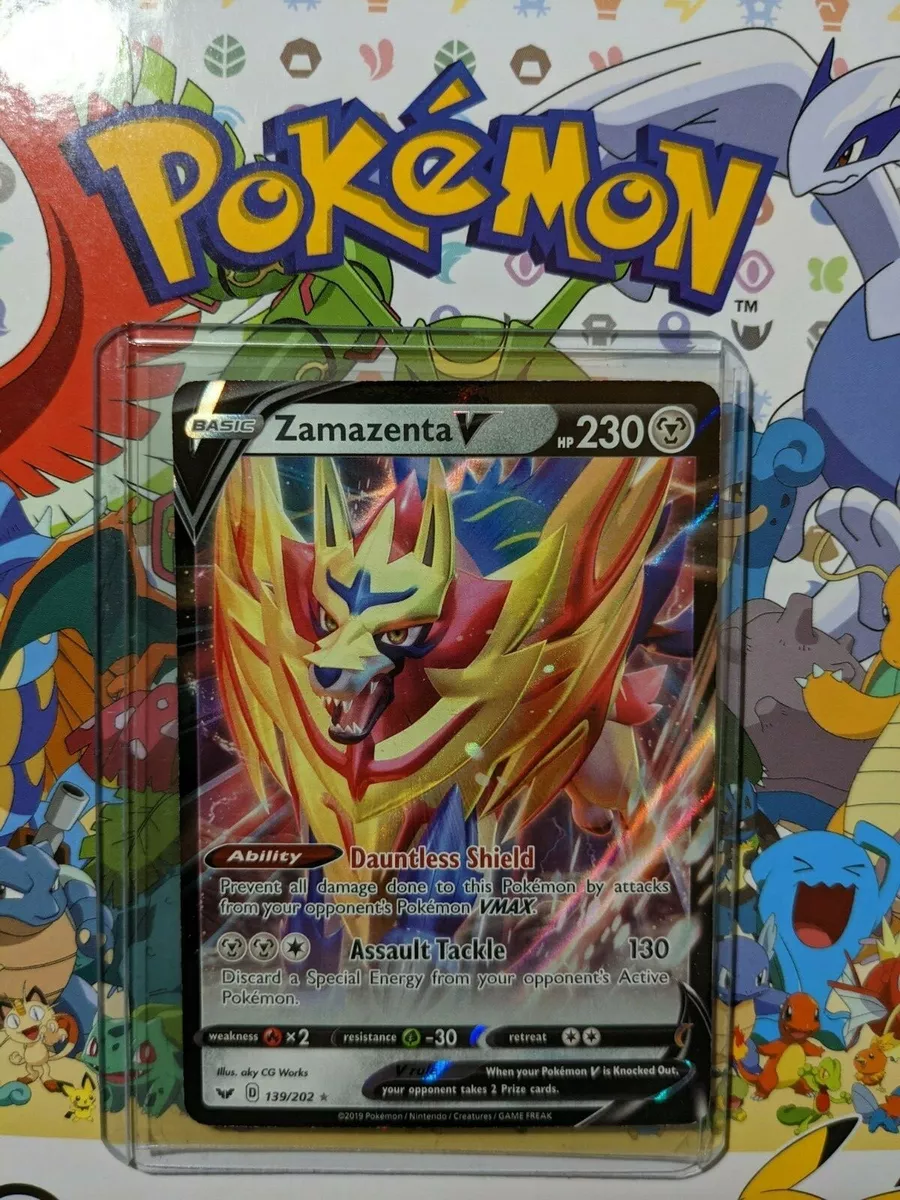 Zamazenta V 139/202 JUMBO OVERSIZED Promo Holo Mint Pokemon Card:: Unicorn  Cards - YuGiOh!, Pokemon, Digimon and MTG TCG Cards for Players and  Collectors.