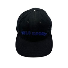 Vintage Polo Sport Ralph Lauren Fitted Hat Large Wool 90s Wool USA Flag 92 RL