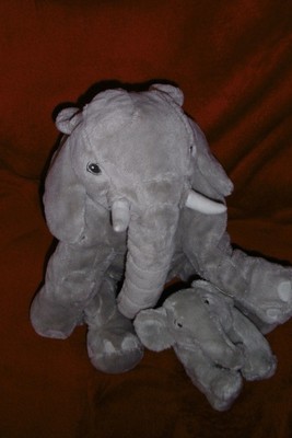 Doudou Peluche Elephant Gris Petit Elephanteau Ikea Ebay