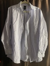 Men  s S Long Sleeve US Polo Assn Blue Striped Button-Up Dress Shirt Pocket