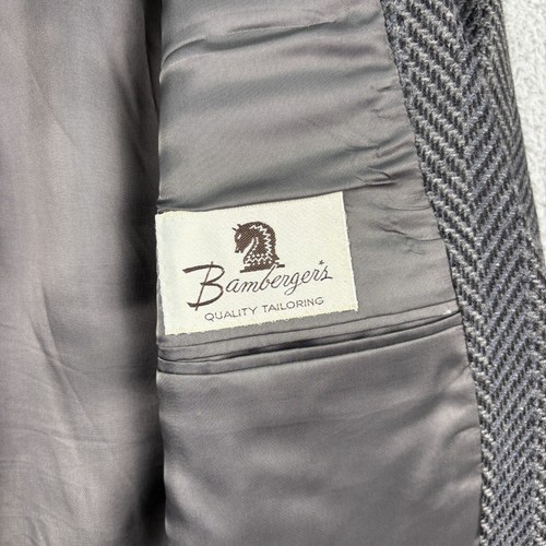 Chaqueta Abrigo Deportivo De Colección Mani Giorgio Armani Blazer Para Hombres 38R Gris Lana Espiga - Imagen 6 de 17