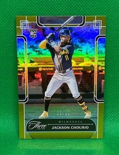 2024 PANINI THREE AND TWO JACKSON CHOURIO HOLO GOLD ROOKIE RC 2/10 BREWERS