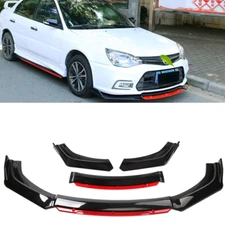For Honda Accord 9th Front Bumper Lip Spoiler Splitter Diffuser Gloss Black Red