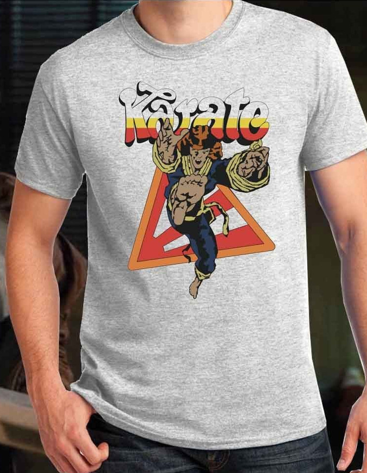 KARATE logo printed T-shirt Men's Kid's size Shirts Dustin Halloween costume 