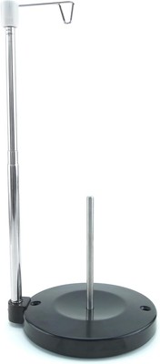 Universal Single Cone and Spool Adjustable Thread Stand for Sewing Black 