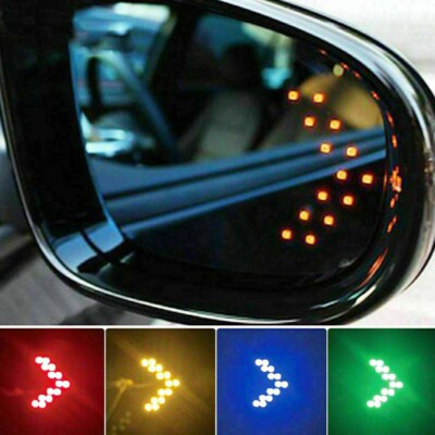  Luces LED de espejo retrovisor para Coche Tira Luz LED de señales de giro Neu