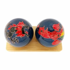 Dragon and Phoenix Baoding Balls Chiming Chinese Balls for Hand Therapy and S...