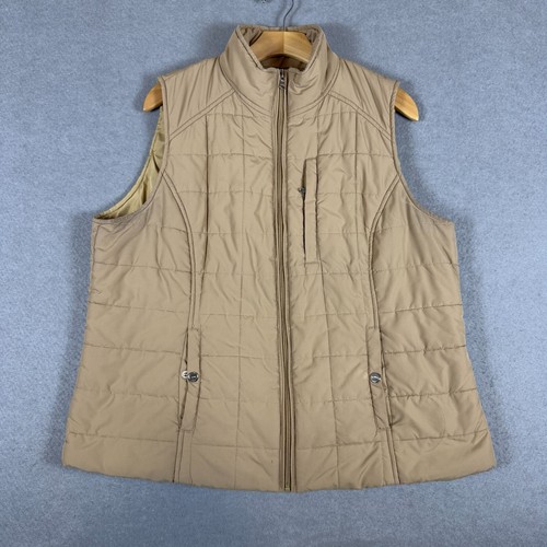 Lauren Ralph Lauren Women's Quilted Puffer Vest Insulated Beige Size 1X Outdoors