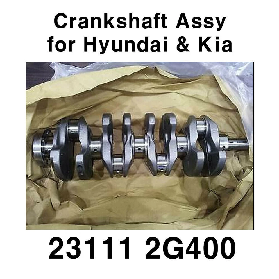 曲轴 231112G400 适用于 HYUNDAI Sonata Genesis Coupe 起亚 Sportage Optima 2.0L — 第 2/2 张图片
