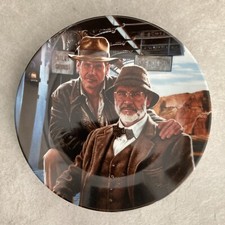 Indiana Jones & Dad Vintage Last Crusade Collectors Plate & COA Ltd Edition 1989