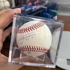 Frank Thomas Signed Auto Official Baseball Beckett Witness BAS COA