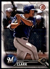 2016 Bowman Draft Picks & Prospects Trent Clark Milwaukee Brewers #BD-149