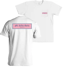 Phi Delta Theta Fraternity Bella + Canvas POCKET Shirt Phi Delts - MORE COLORS