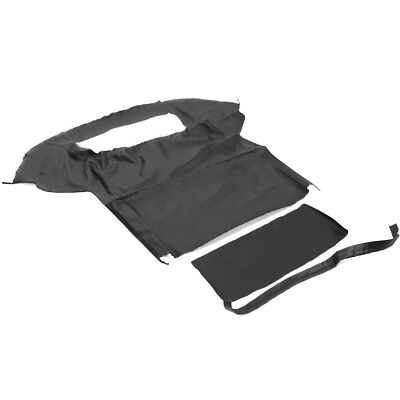 Convertible Soft Top W/ Plastic Window For 1983-1993 Ford Mustang 2-Door Black