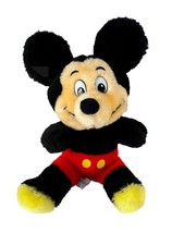 Mickey Mouse Plush 8  Vintage Walt Disney Productions Stuffed Animal Toy