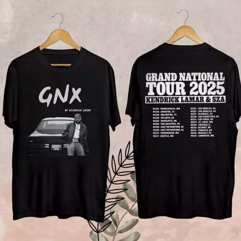 Grand National Tour T-Shirt, Kendrick Lamar Tour 2025 Fan T-Shirt