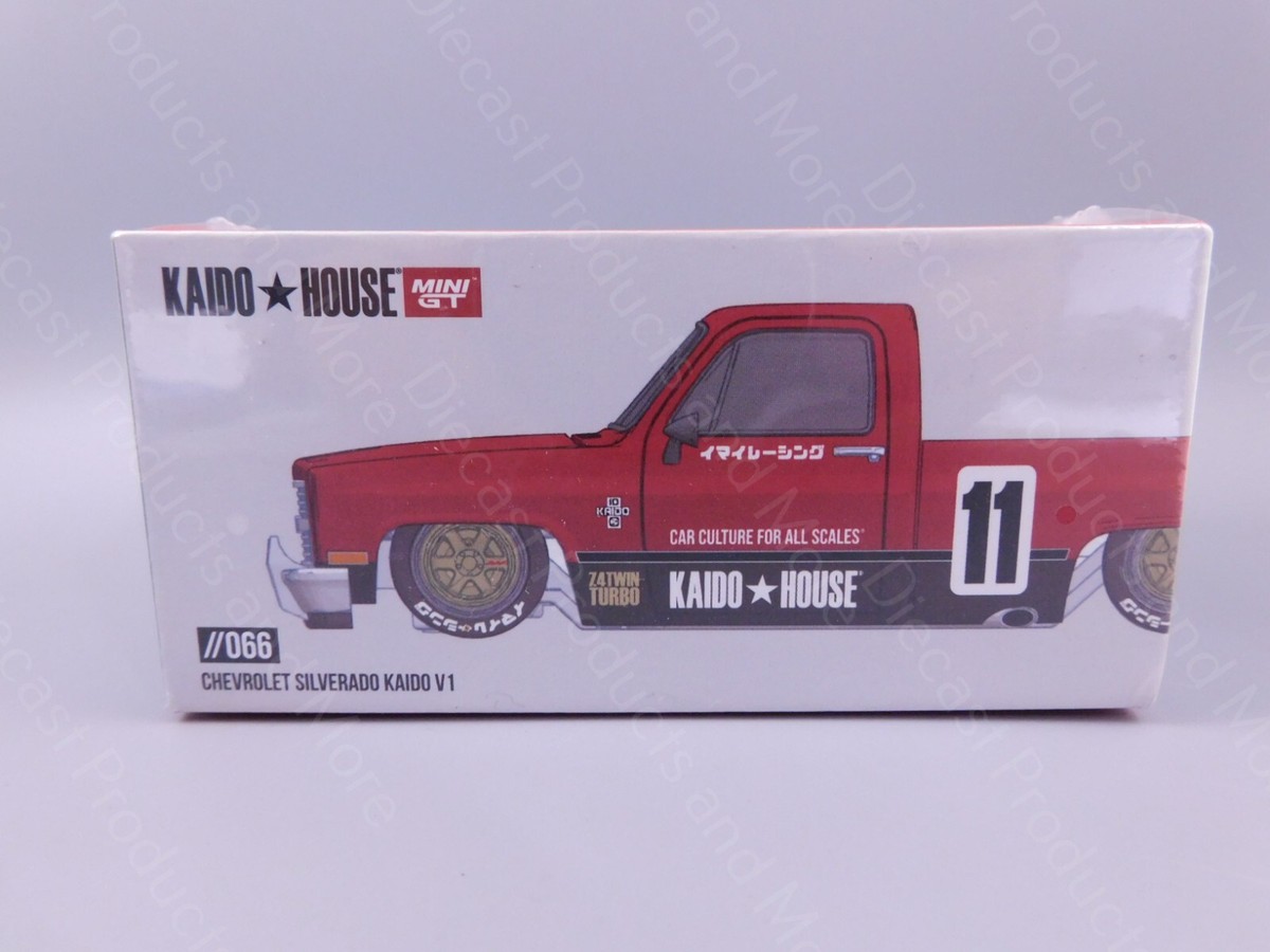 ☆kaido house //066 //082 //099 シルバラード3台☆ MINI GT 1/64 (ダイキャスト製) シボレー シルバラード KAIDO