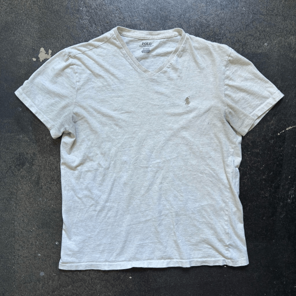 Polo Ralph Lauren T Shirt Scollo a V Taglia Media Essential Small Pony Preppy