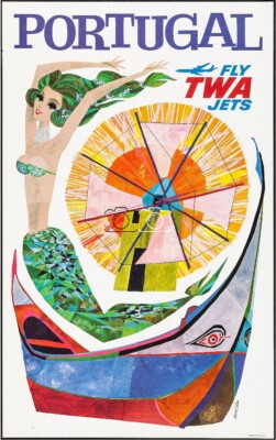 Affiche Vintage TWA Airlines 40x60cm PostersAndCo Neuve Sous Emballage