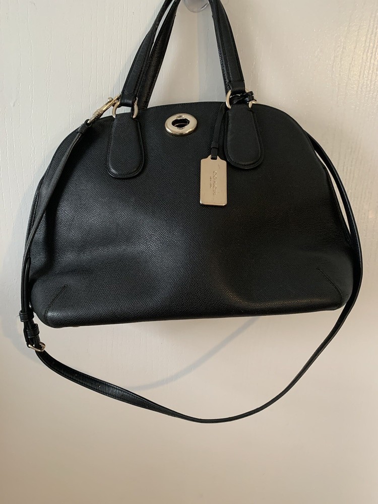 Coach Leather Bag Silver harware