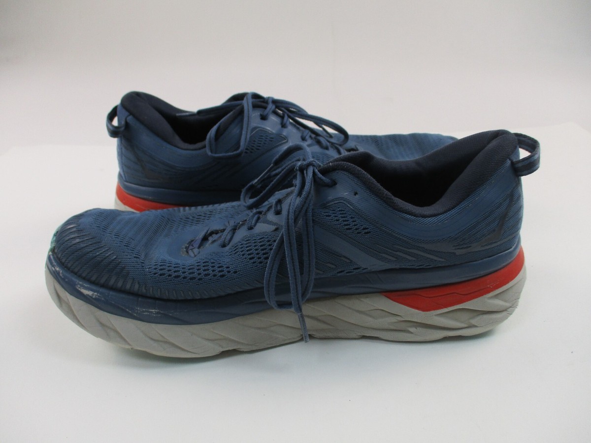 Hoka Bondi 8 Mens Shoes Size 11.5 Blue Running Sneaker | eBay