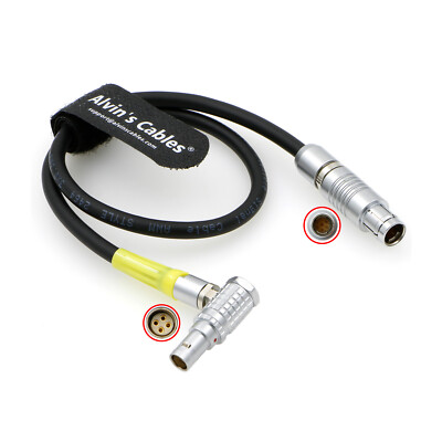 Cable for ARRI UDM to UMC LCUBE CUB-1 7 Pin Male to Right Angle 4 Pin Male