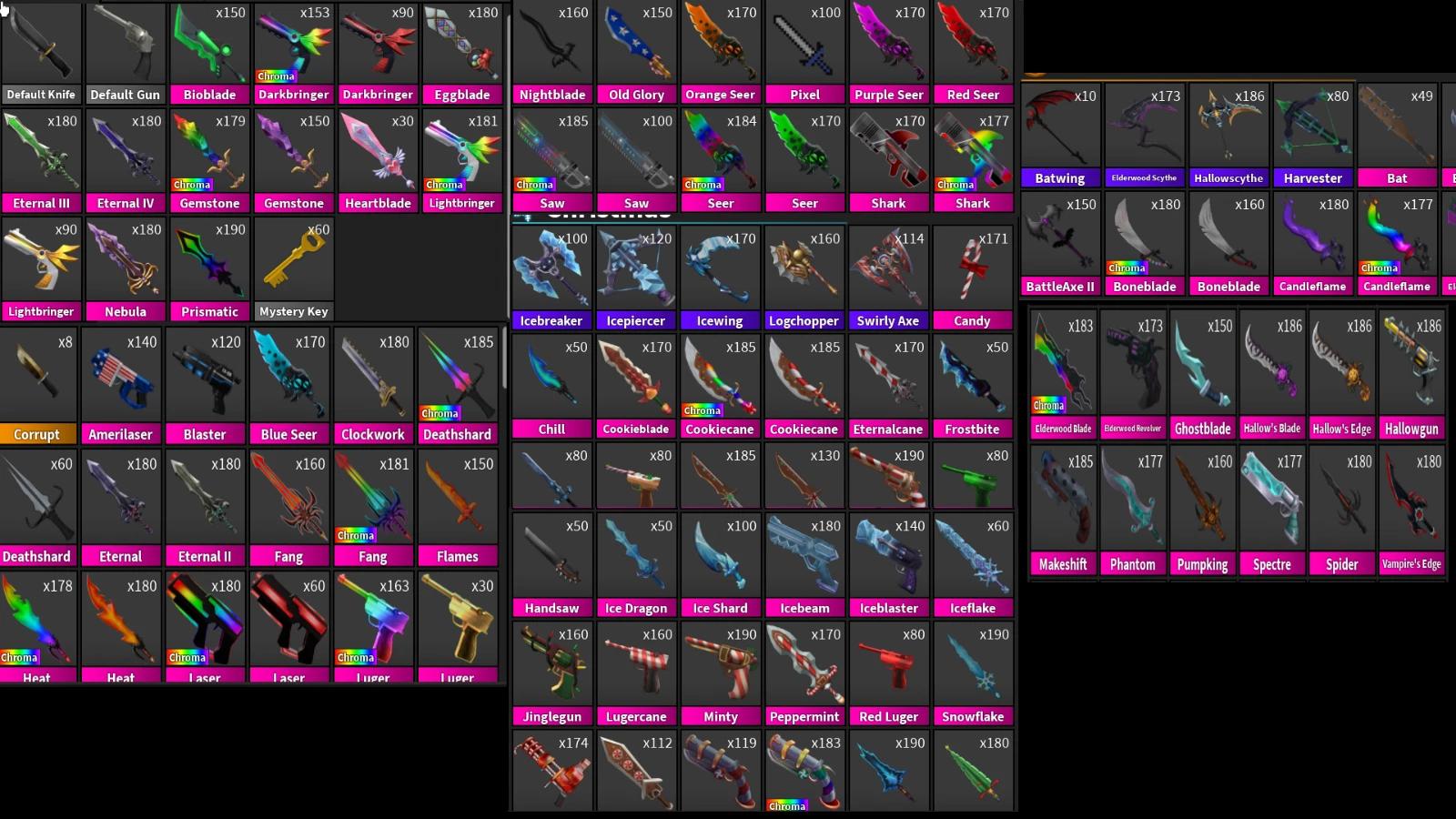 Roblox MM2 Random Tier 4 GodlyAncient  700 Value