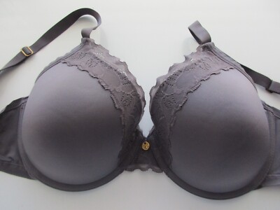 Natori 736044 Hidden Glamour Full-Fit UW Contour Bra Gunmetal 32DD $68 U1895.DD3